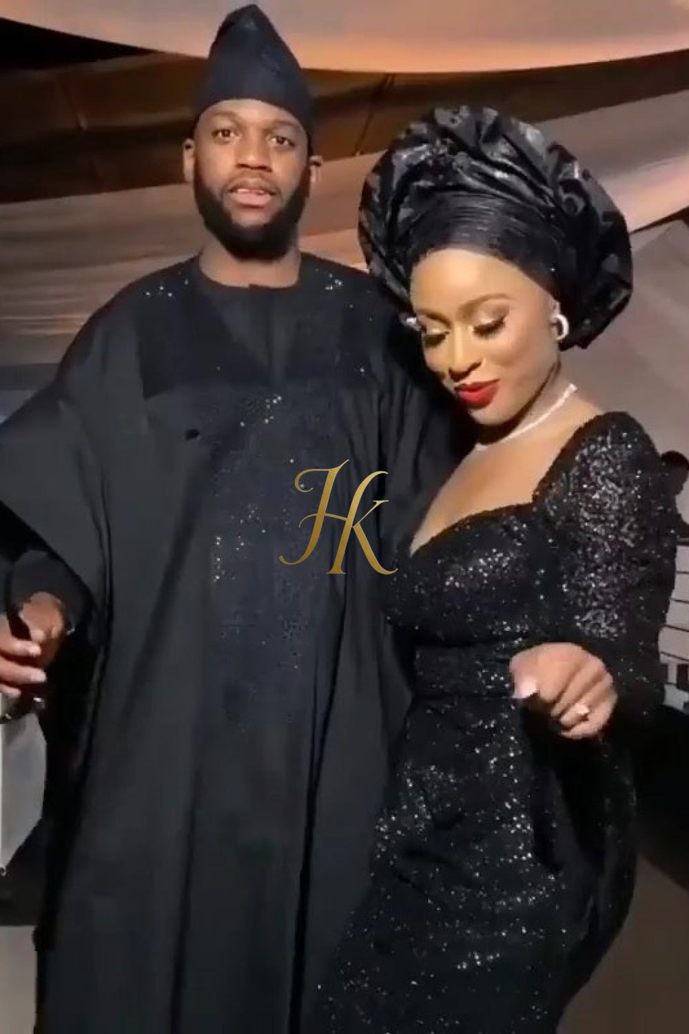 Yoruba Majesty: 3-Piece Men's African Dress Set in Regal Black - kayibstrore