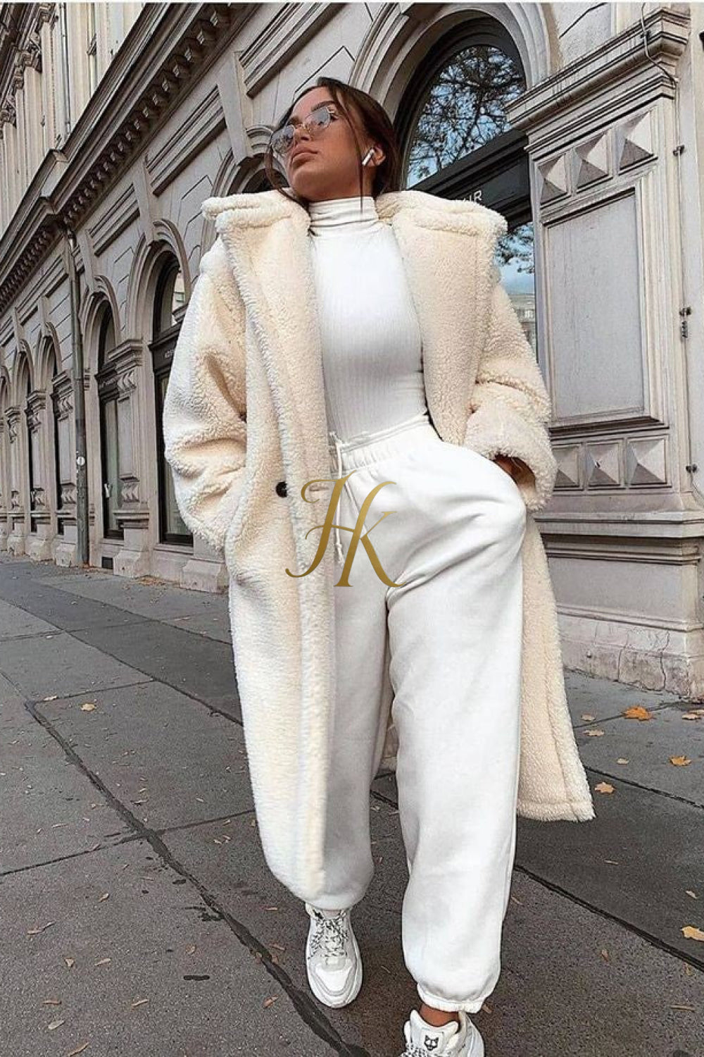 Luxury Teddy genuine wool sheepskin Luxury Coat - Stay Warm and Stylish in this Ethically Produced Fur Coat couple goals - kayibstrore
