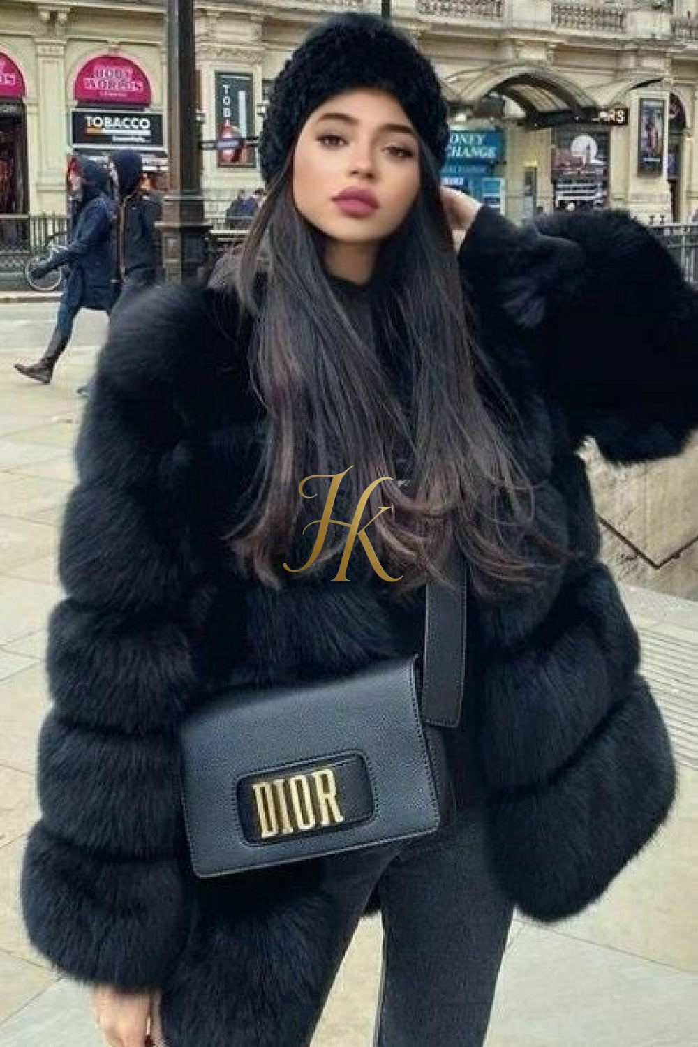 Luxury Raccoon Fur Short Coat - Stay Stylish and Warm with Oversized Sleeves - 100% Real Fur Luxury - kayibstrore