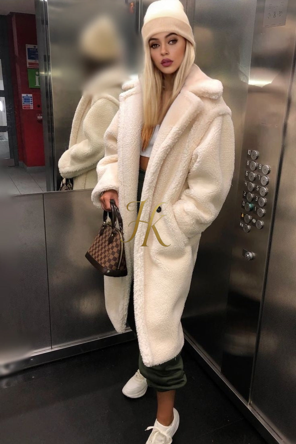 Luxury Teddy genuine wool sheepskin Luxury Coat - Stay Warm and Stylish in this Ethically Produced Fur Coat couple goals - kayibstrore