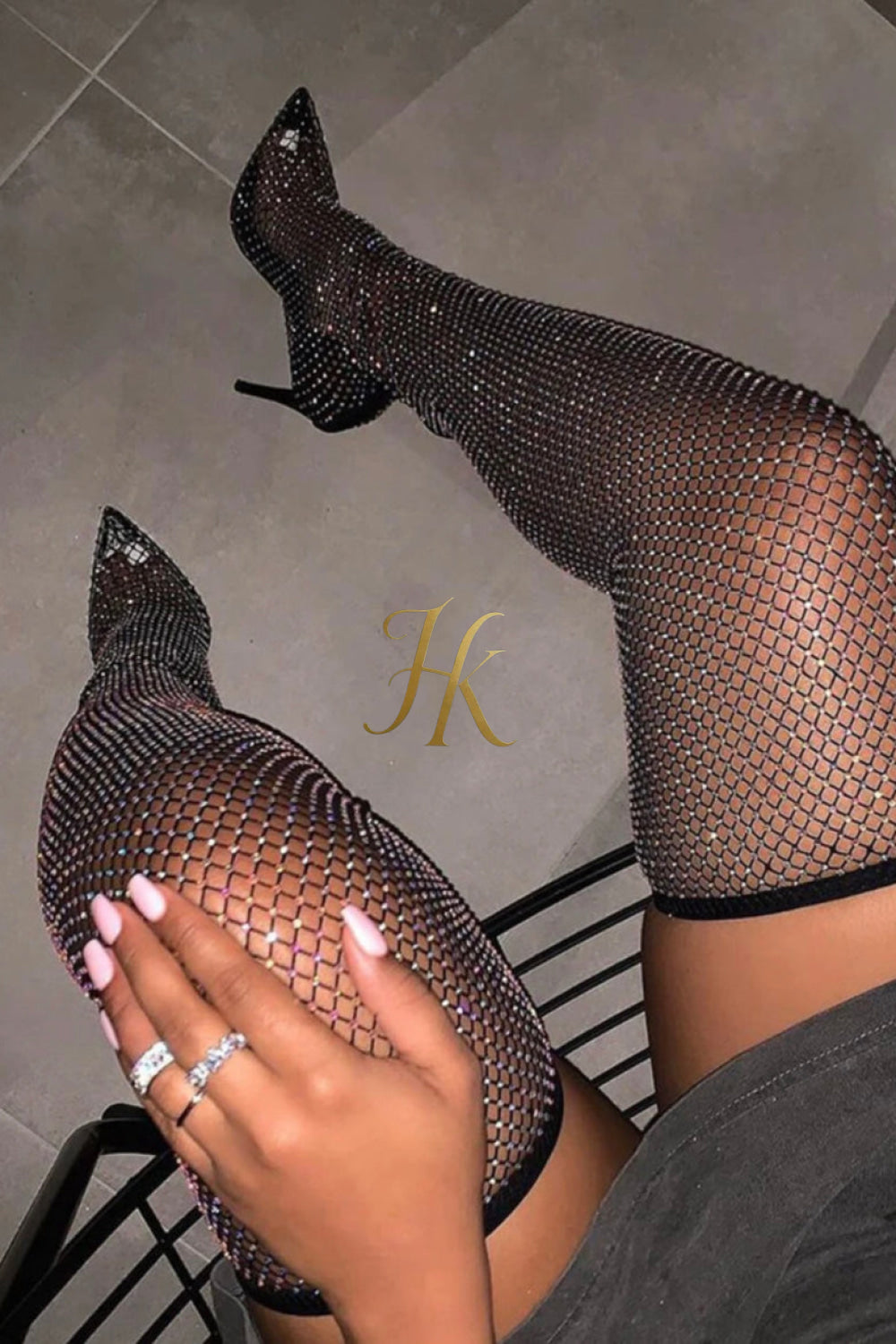 Crystals boots: Oceanic Bliss High Boot Collection - kayibstrore