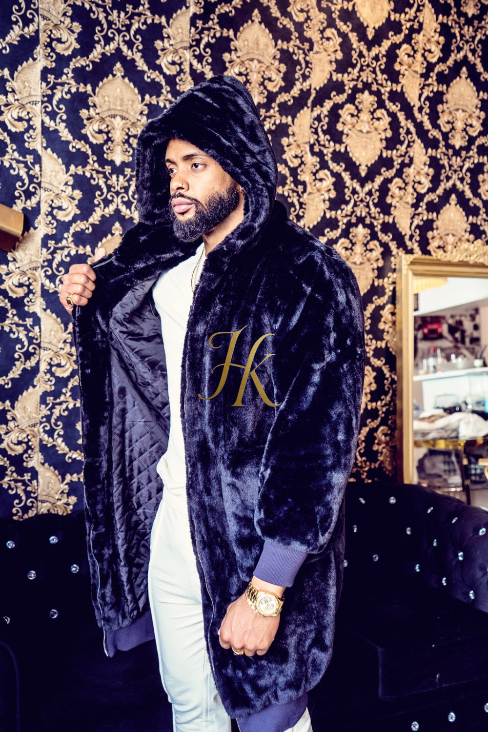 Fashion Mens Black Coats & Jackets
