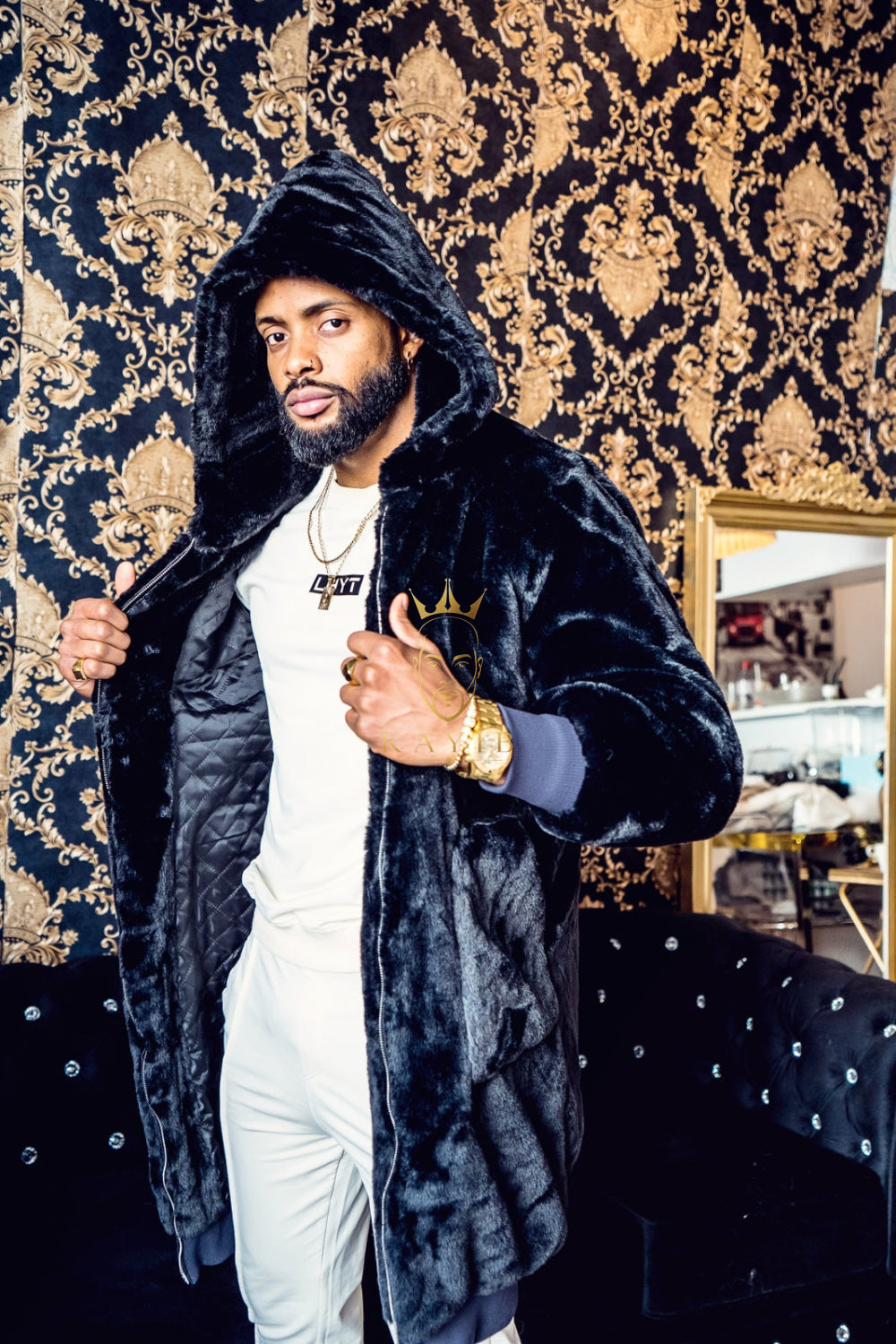 Fashion Mens Black Coats & Jackets