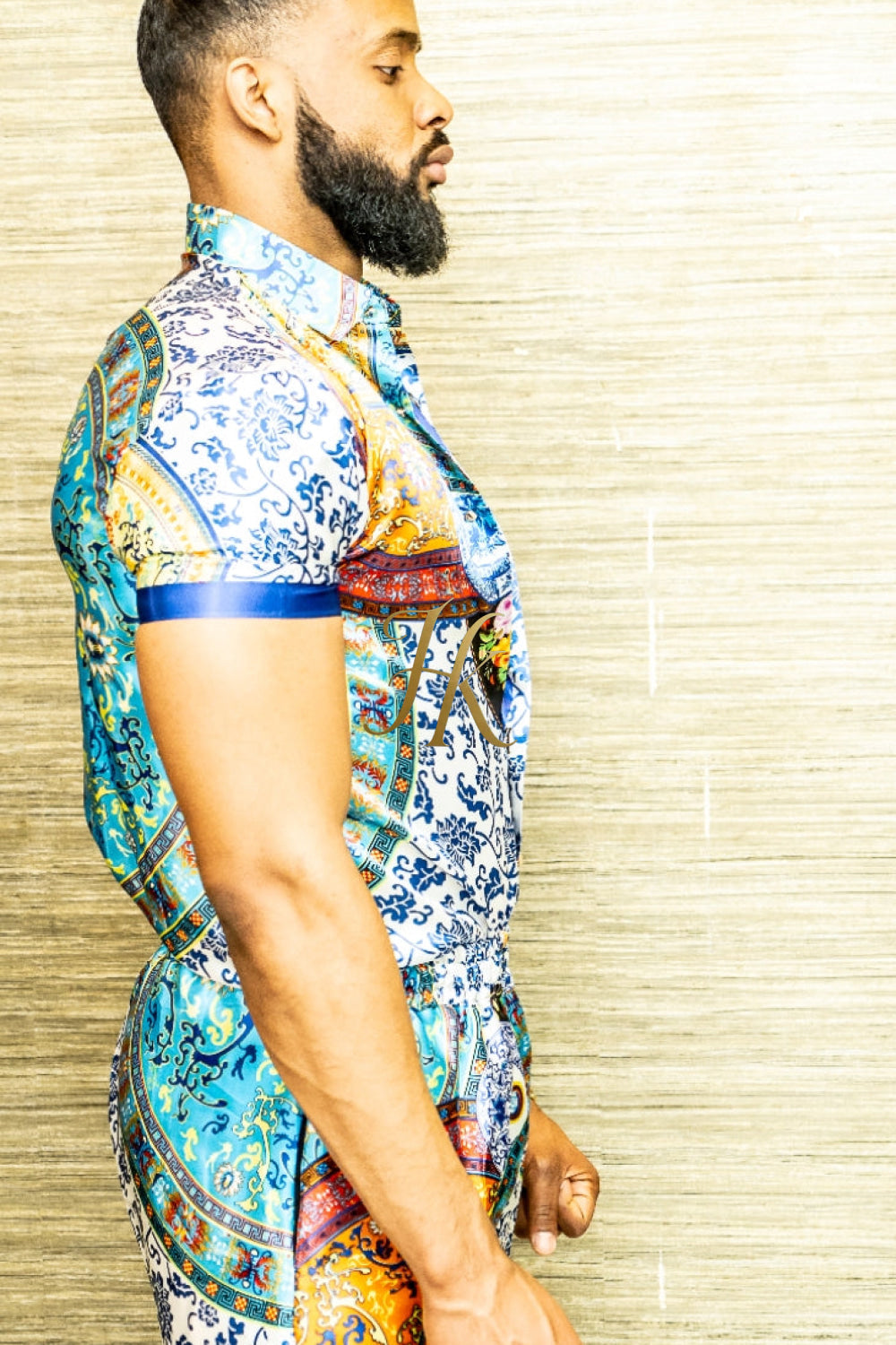 Mens Satin Silk Set 2Pcs