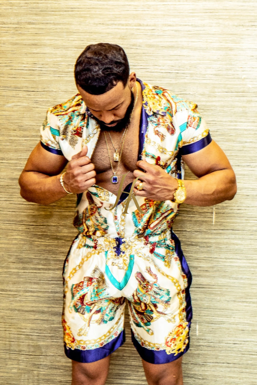 Designer Barocco Silk Set