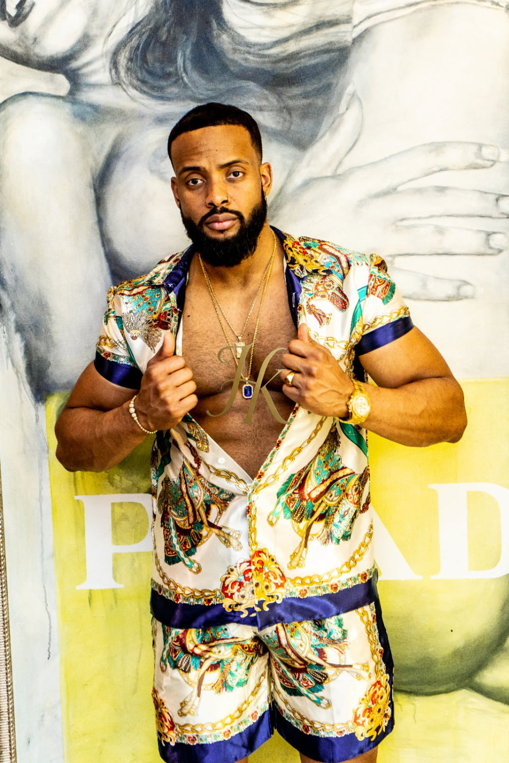 Designer Barocco Silk Set