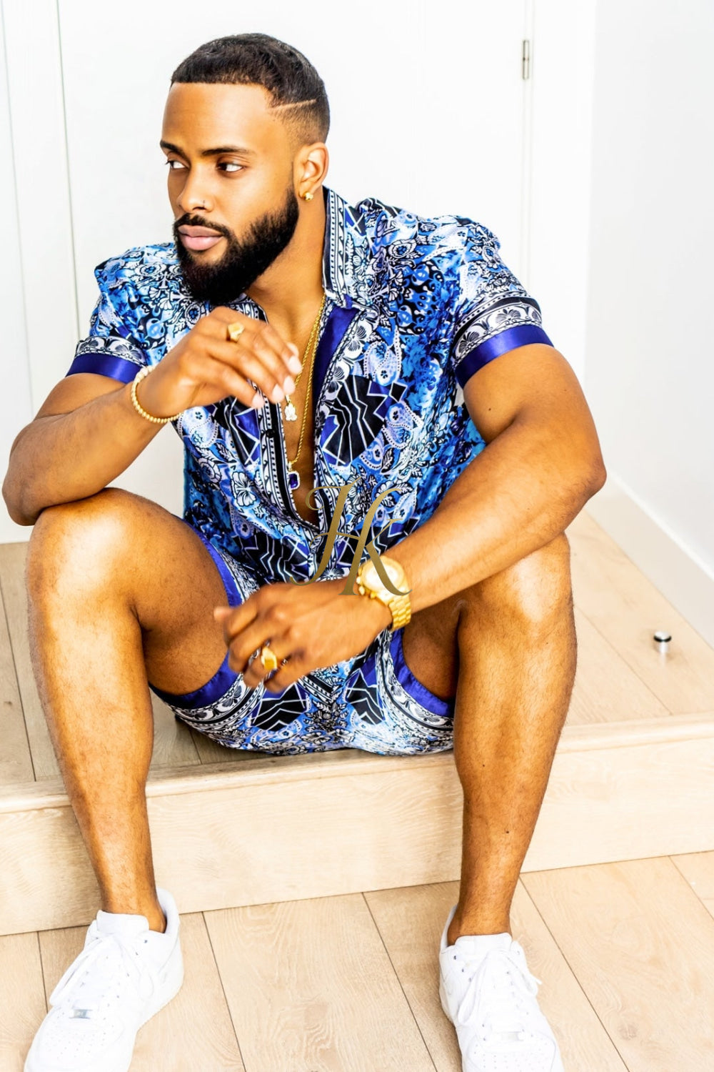 Mens Satin Silk Set 2Pcs