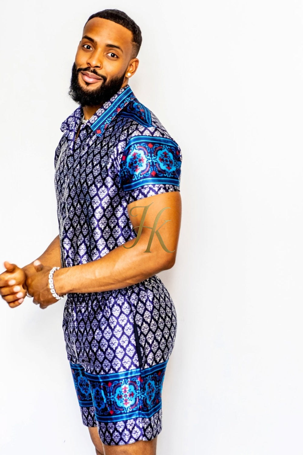 Mens Satin Silk Set 2Pcs