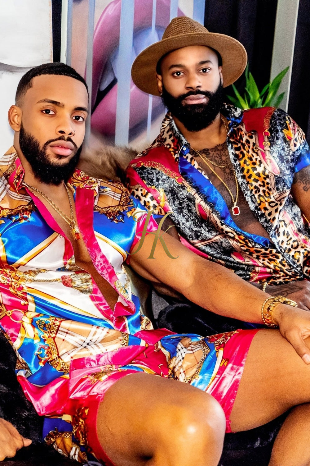 Barocco Silk Set Shirt+ Short