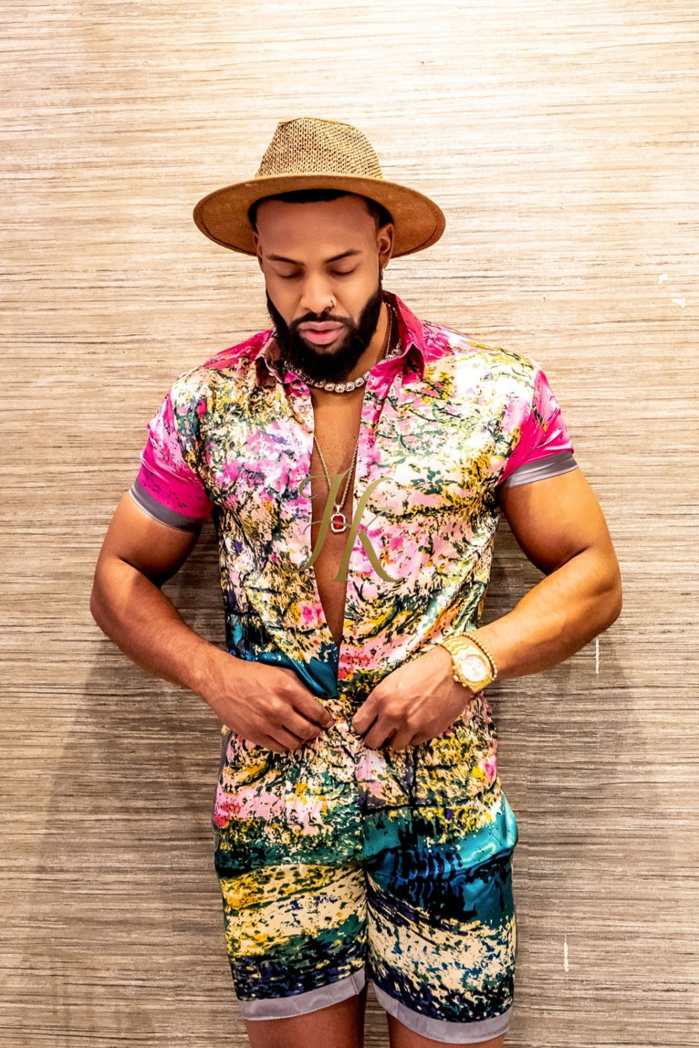 Fashion Mens Luxury Silk Dress Outfits