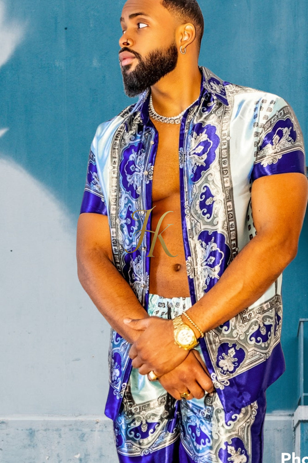 Mens Silk Dress Set Outfits