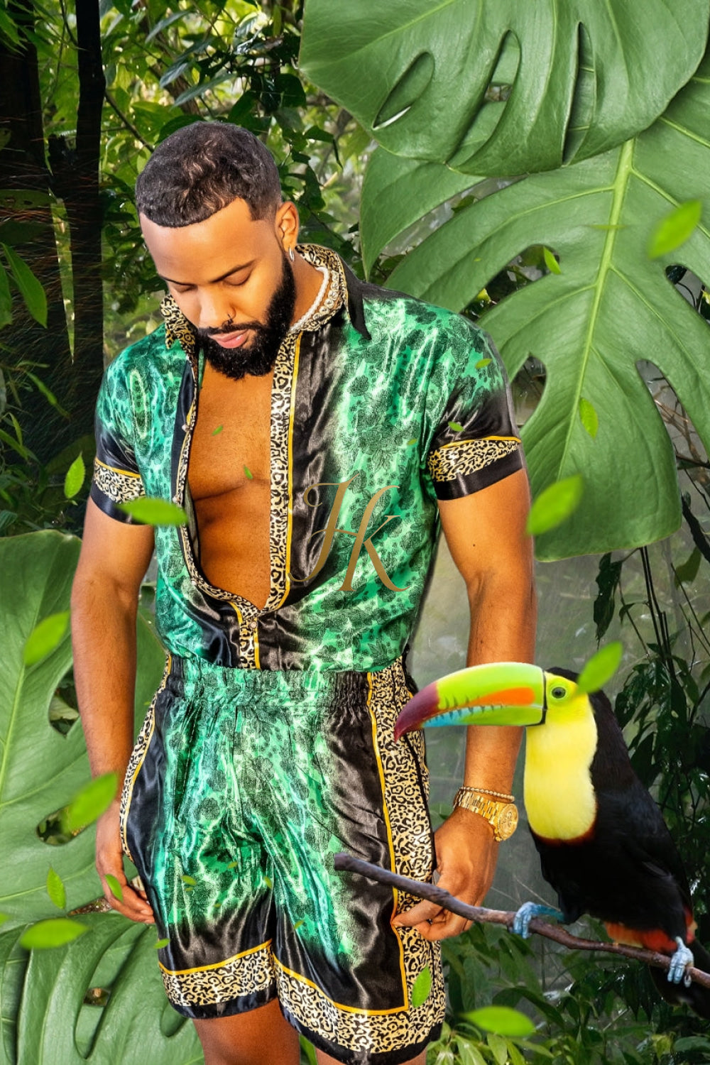 Barocco Mens Luxury Silk Dress Set Outfits