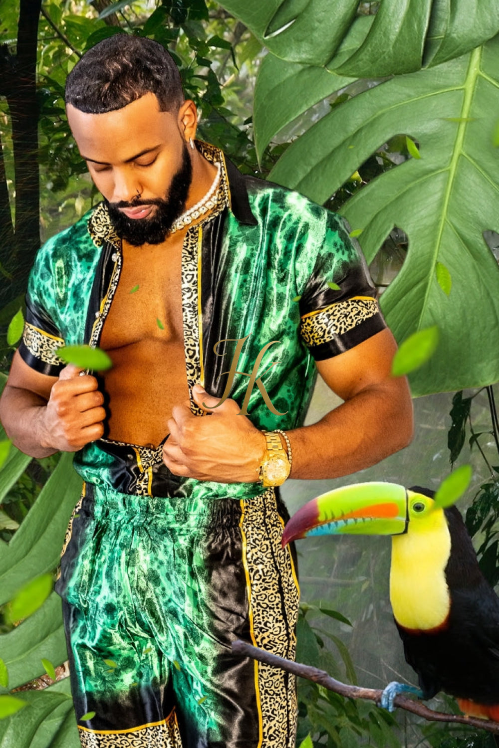 Barocco Mens Luxury Silk Dress Set Outfits