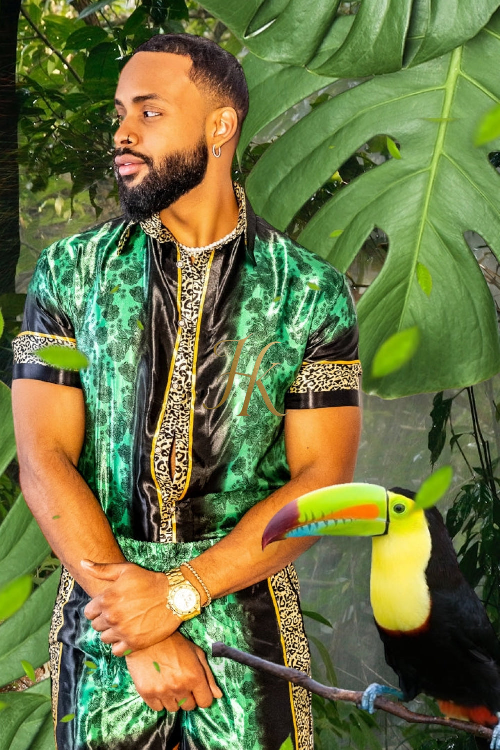 Barocco Mens Luxury Silk Dress Set Outfits