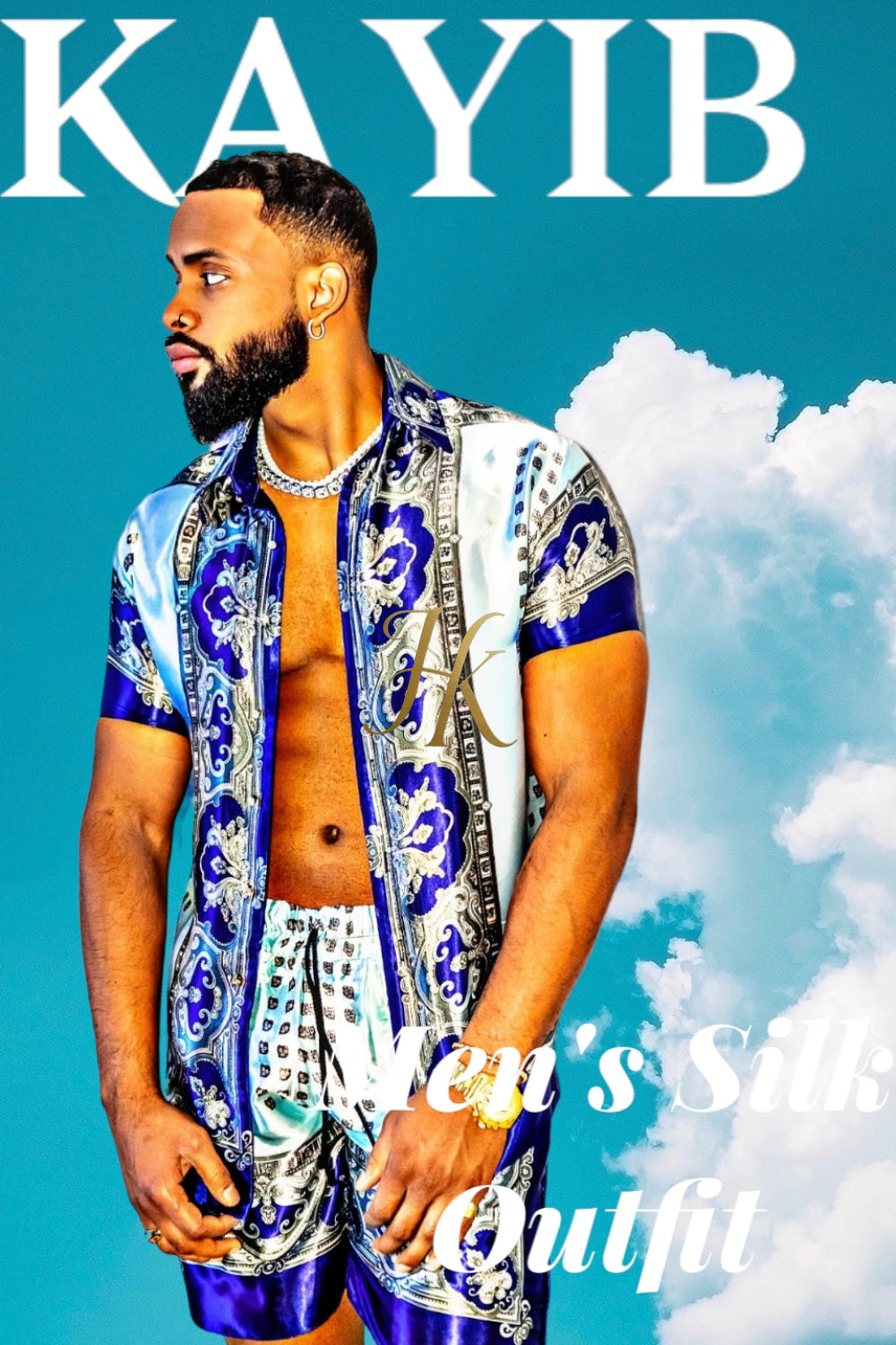Mens Silk Dress Set Outfits