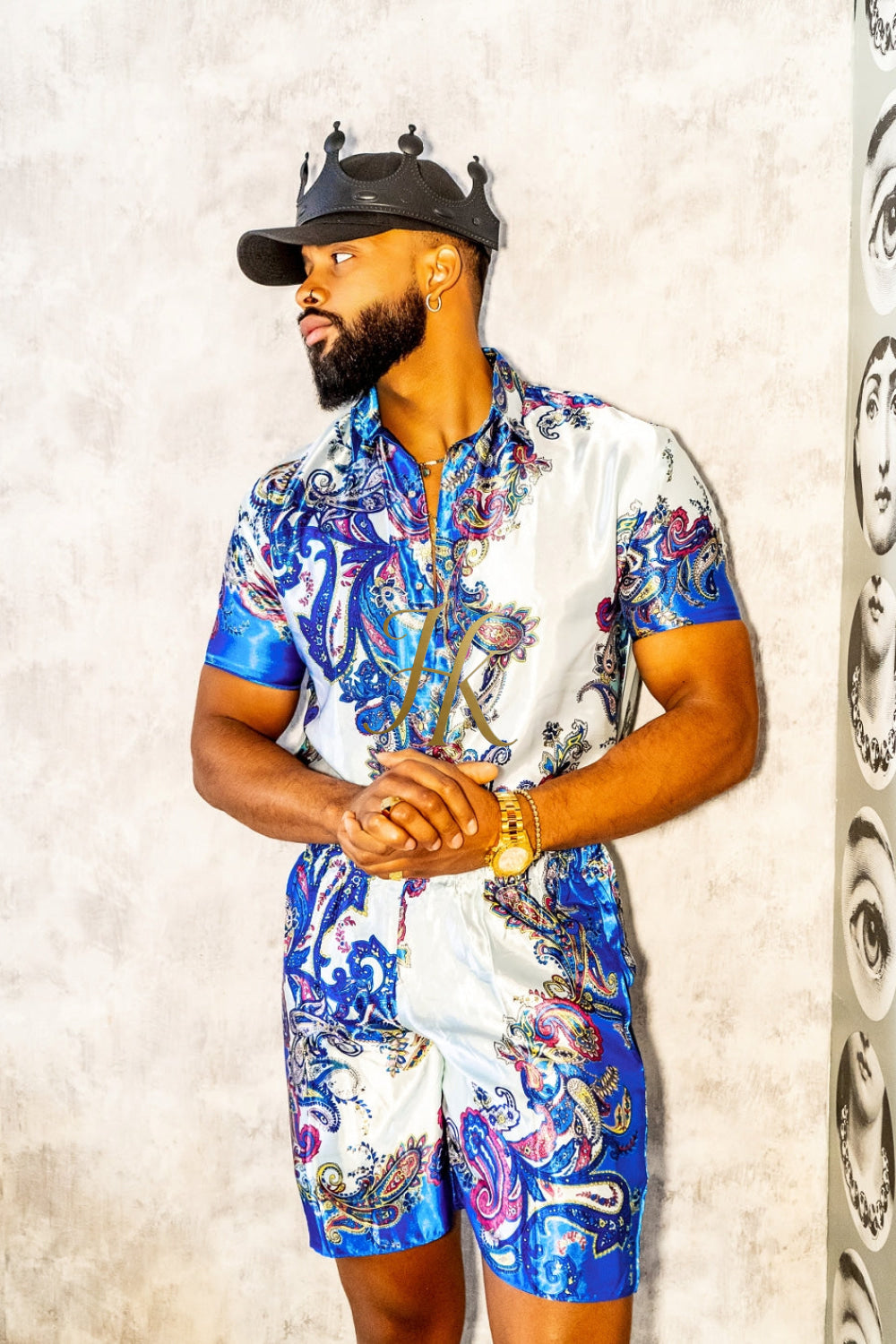Winter Mens Luxury Silk Dress Set Outfits
