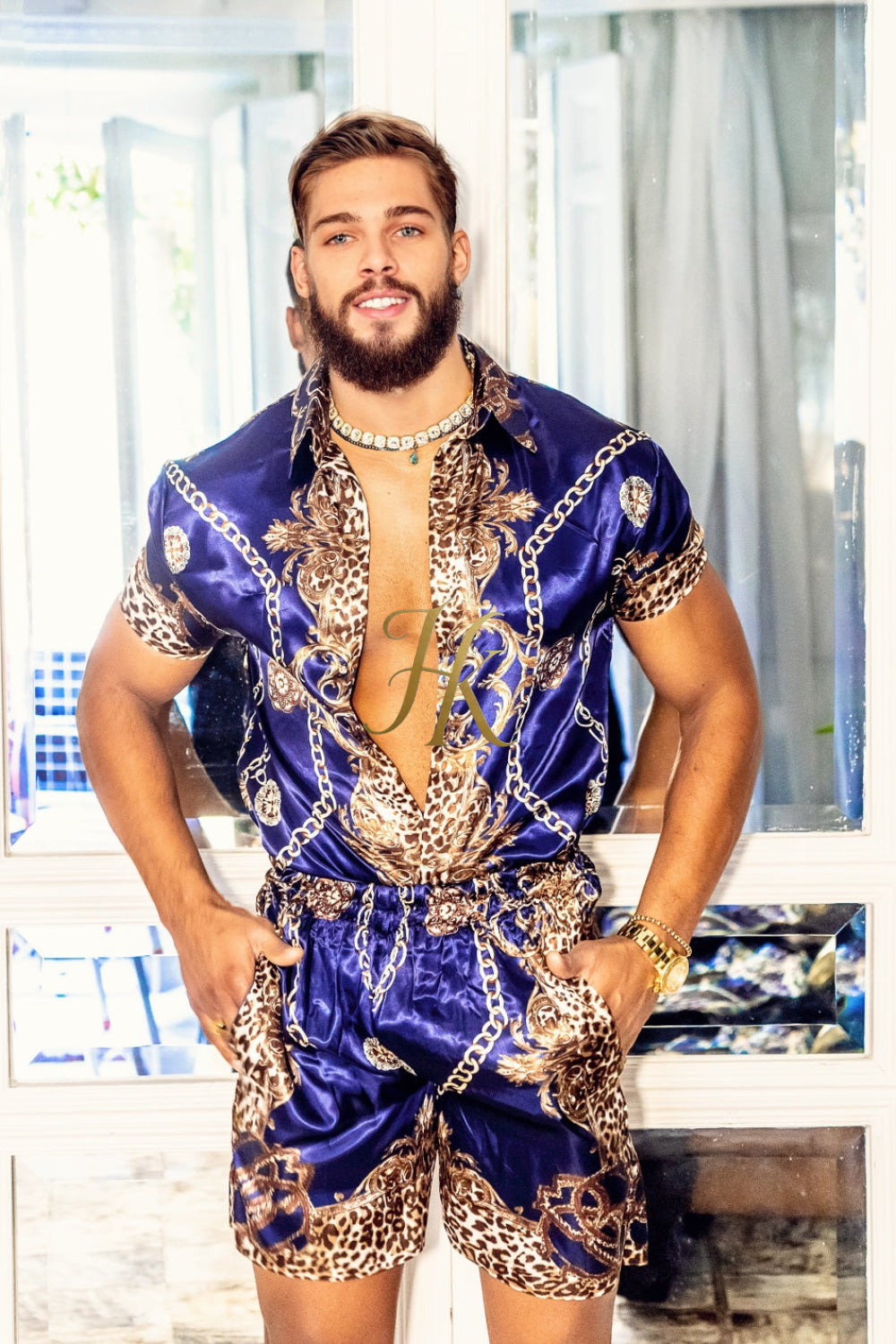 Summer Barroco Silk Clothes For Men