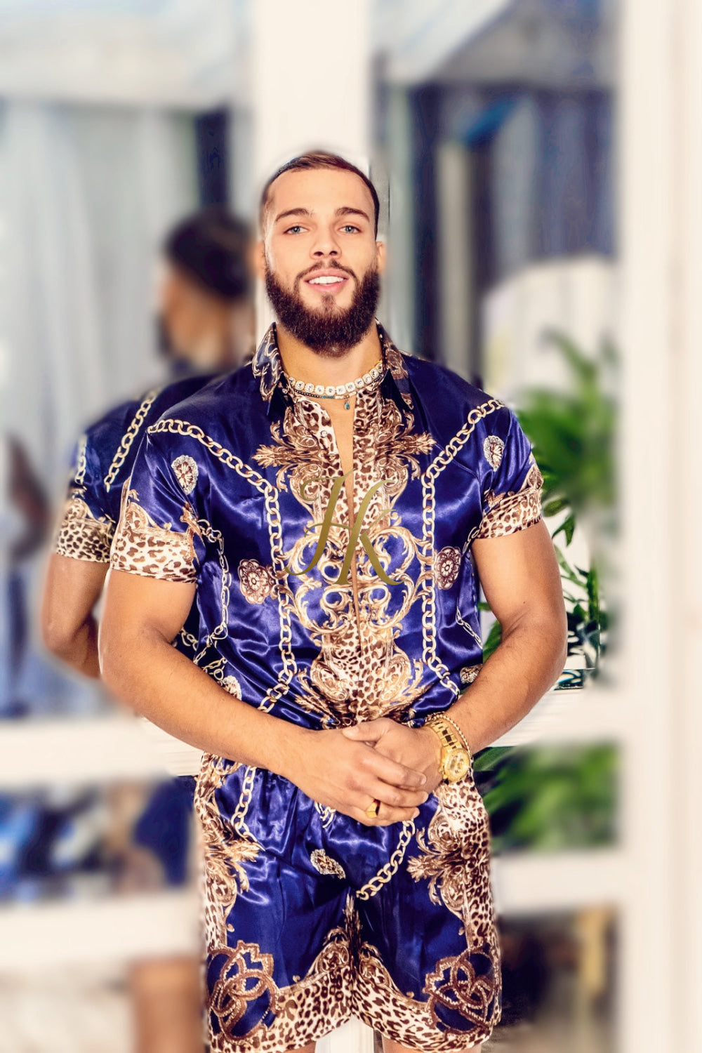 Summer Barroco Silk Clothes For Men