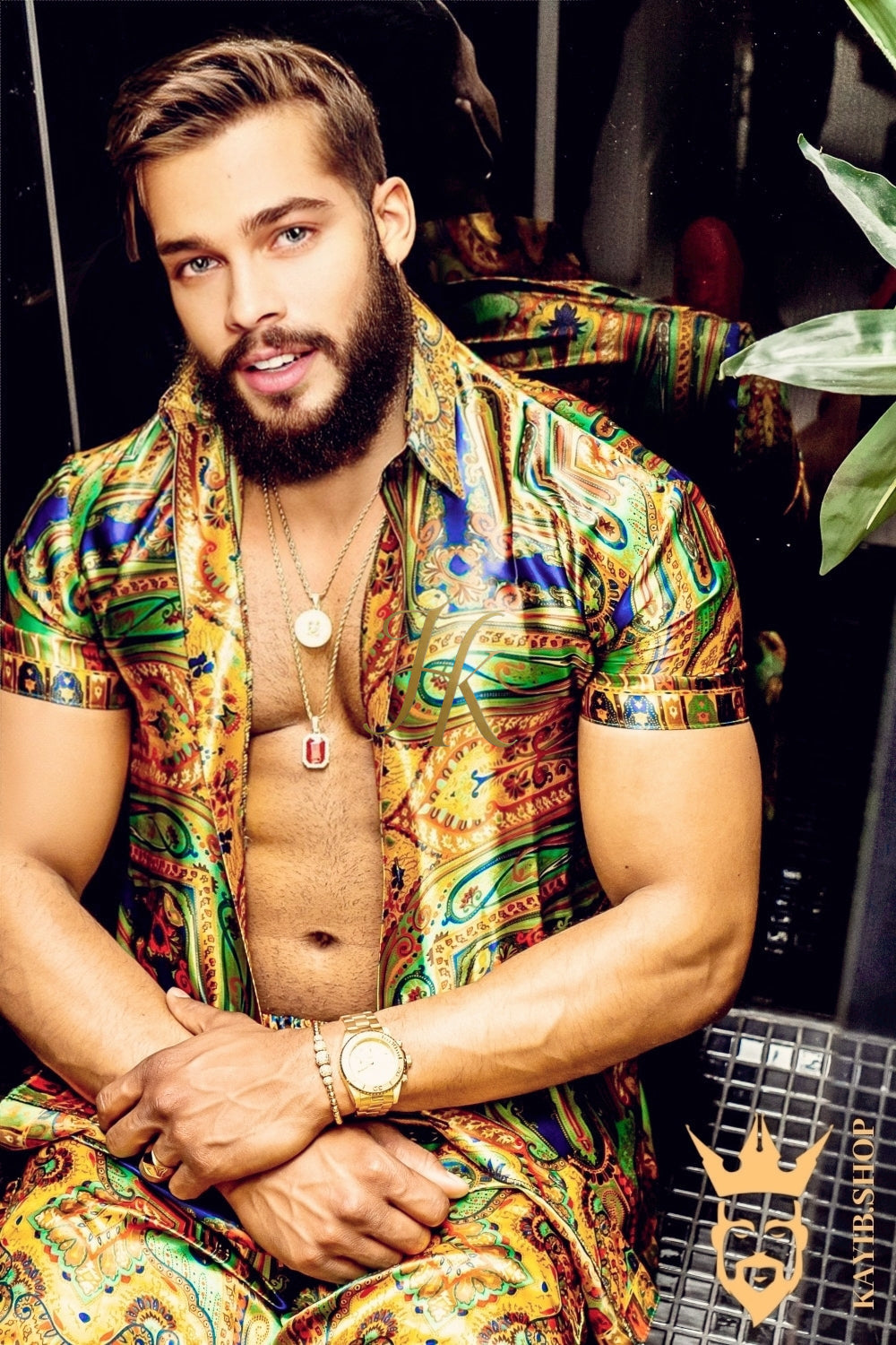 Gold Barocco Silk Set