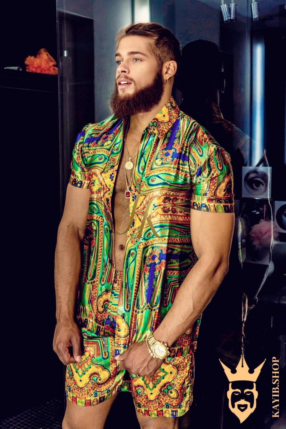 Gold Barocco Silk Set