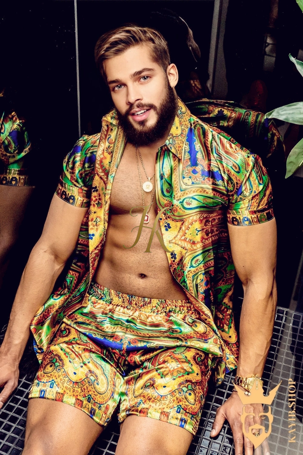 Gold Barocco Silk Set
