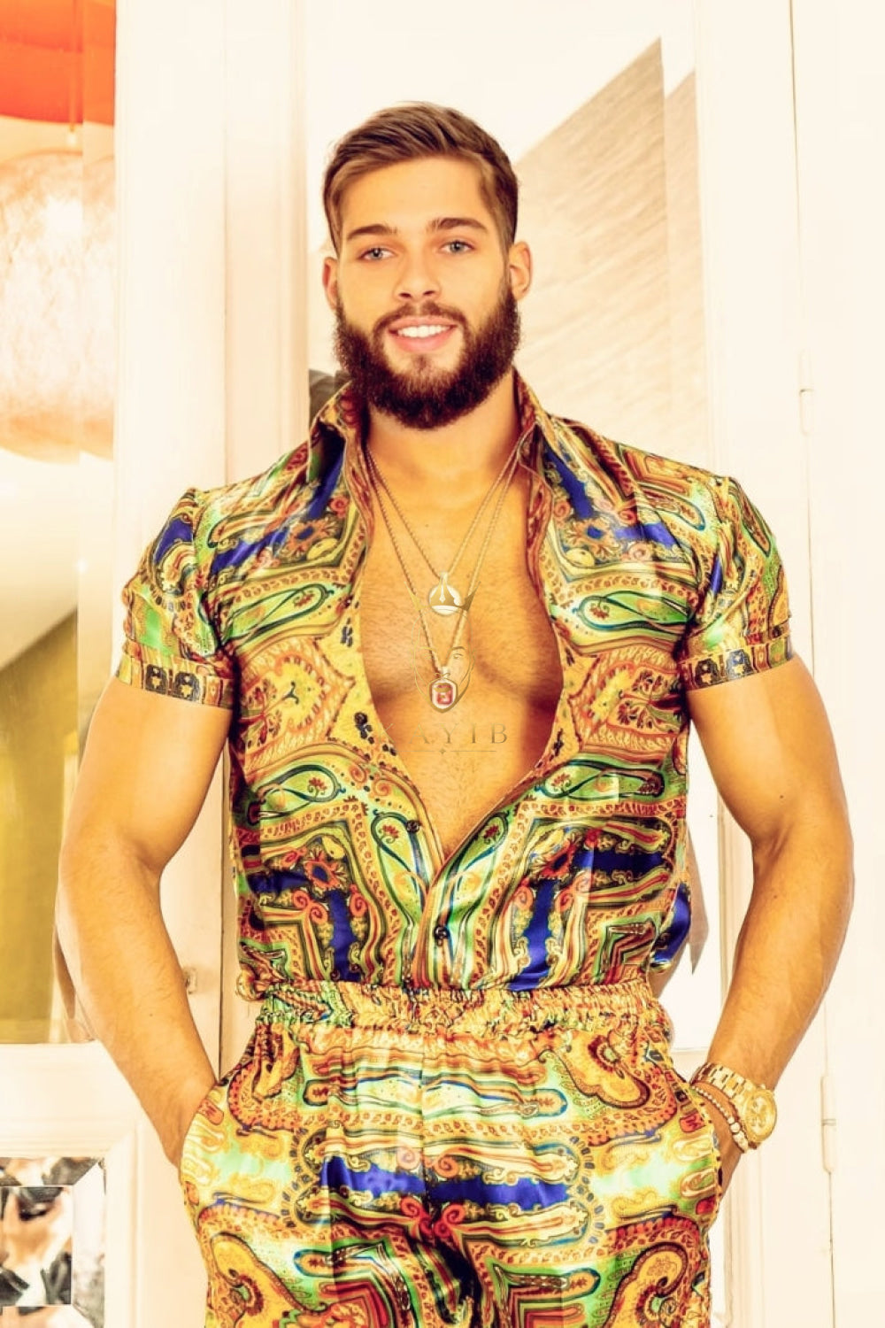 Gold Barocco Silk Set