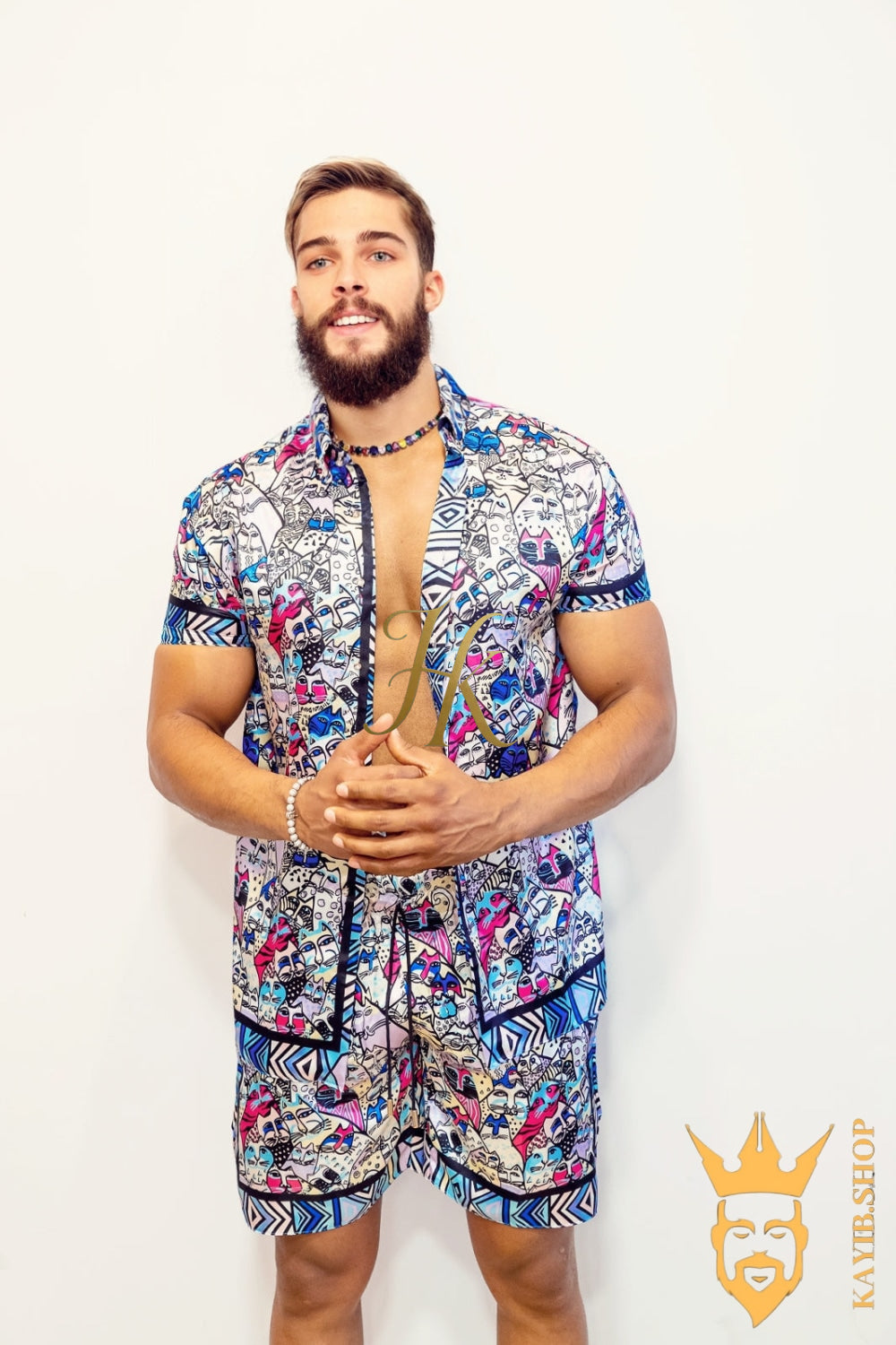 Luxury Handmade Silk Outfit - Elevate Your Style Game with This Sophisticated and Comfortable Masterpiece - Perfect for Summer Getaways and Casual Outings! - kayibstrore