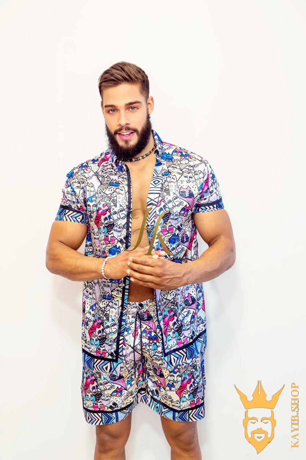 Luxury Handmade Silk Outfit - Elevate Your Style Game with This Sophisticated and Comfortable Masterpiece - Perfect for Summer Getaways and Casual Outings! - kayibstrore
