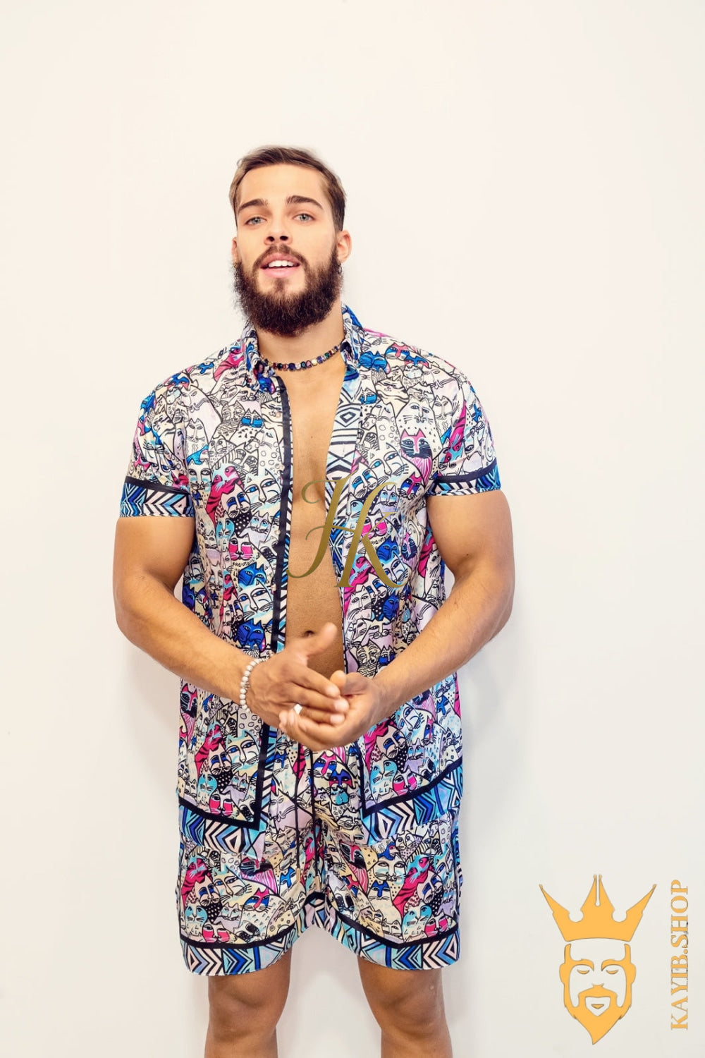 Luxury Handmade Silk Outfit - Elevate Your Style Game with This Sophisticated and Comfortable Masterpiece - Perfect for Summer Getaways and Casual Outings! - kayibstrore