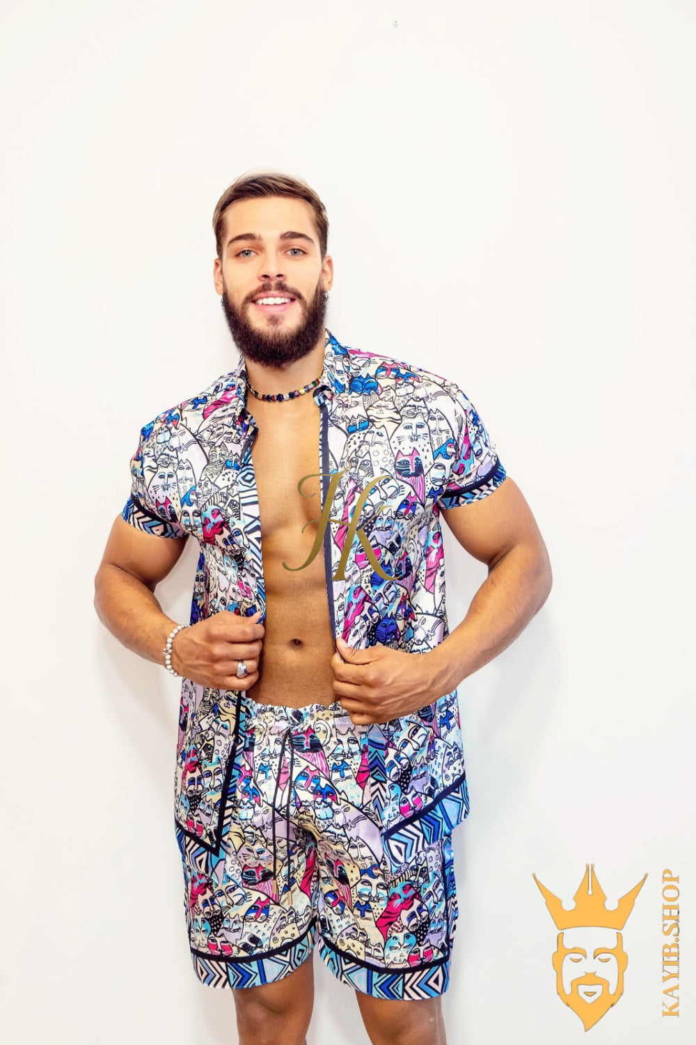 Luxury Handmade Silk Outfit - Elevate Your Style Game with This Sophisticated and Comfortable Masterpiece - Perfect for Summer Getaways and Casual Outings! - kayibstrore