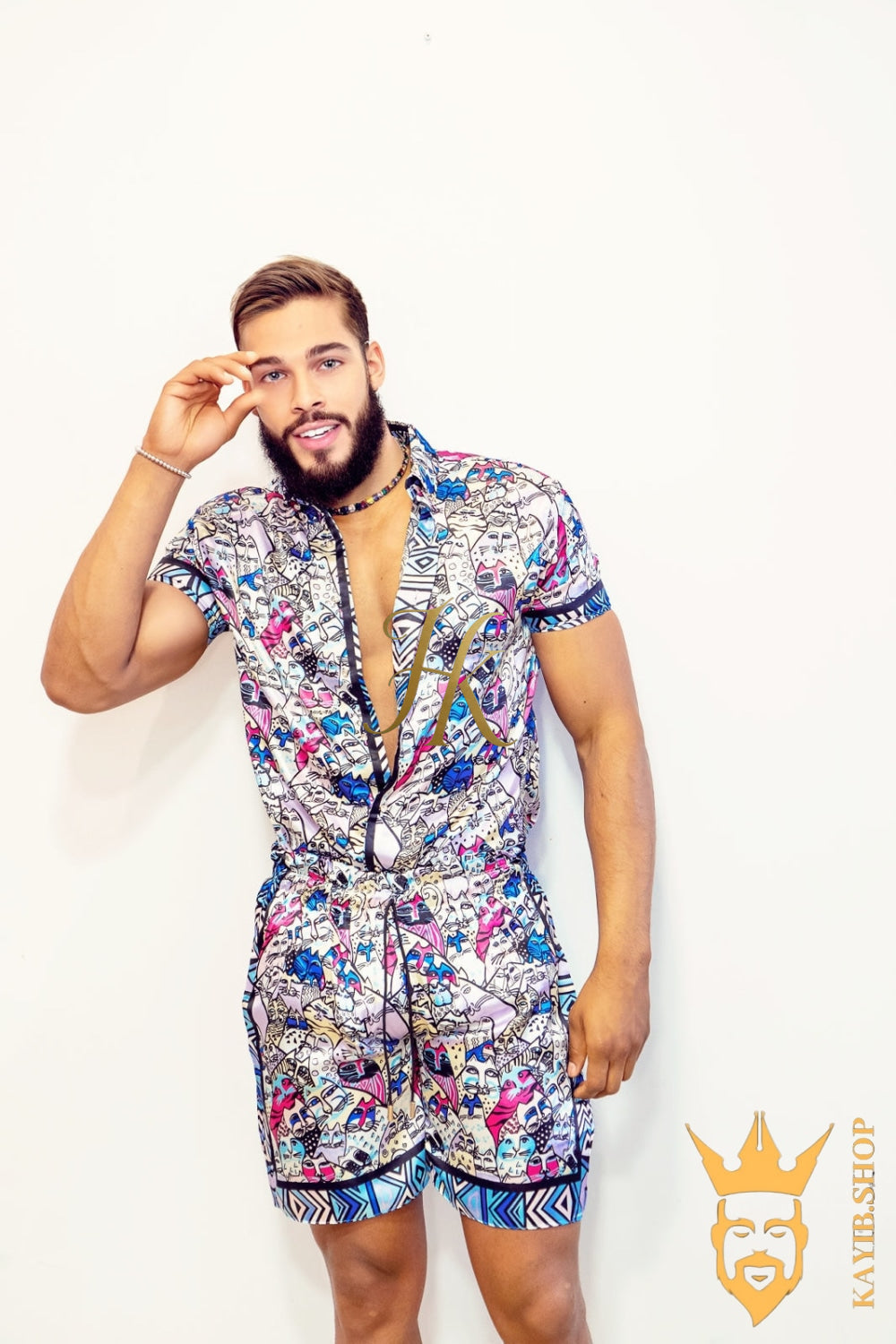 Luxury Handmade Silk Outfit - Elevate Your Style Game with This Sophisticated and Comfortable Masterpiece - Perfect for Summer Getaways and Casual Outings! - kayibstrore