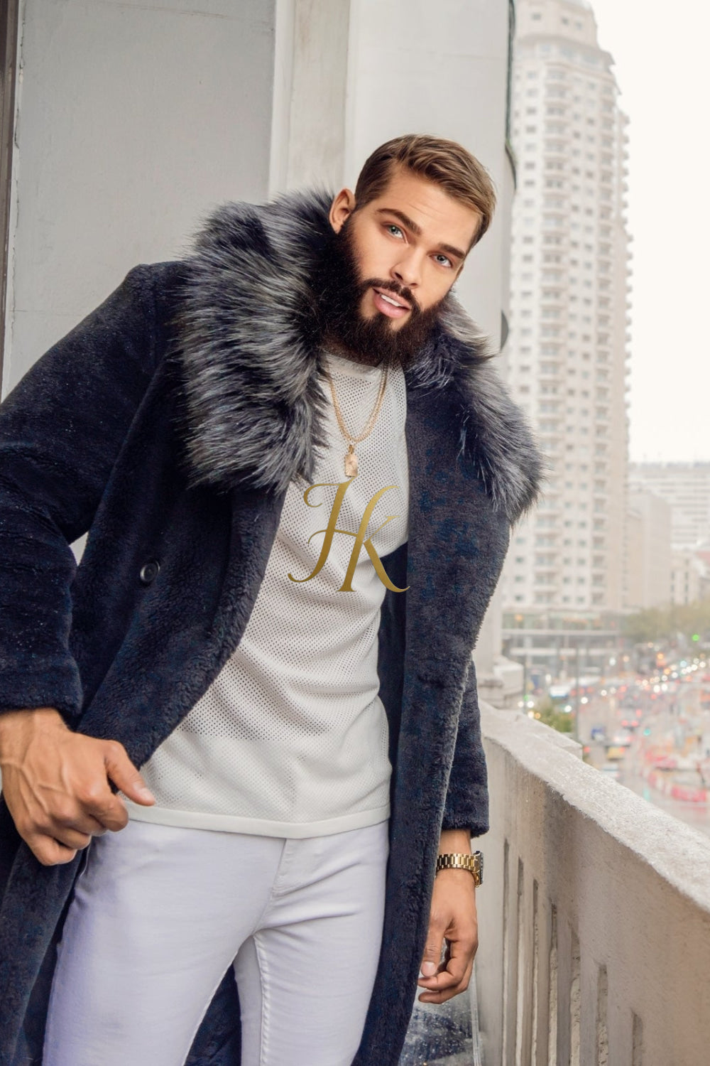 Handmade Men's Teddy Designer Coat - Endure Canadian Winters with Style and Comfort - kayibstrore