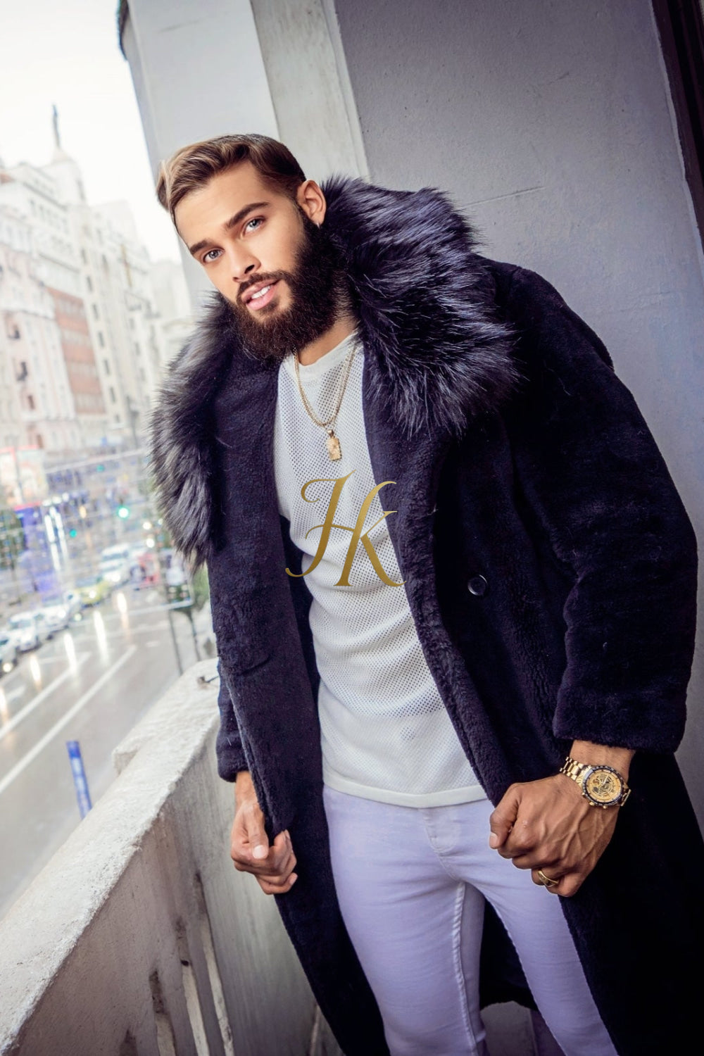 Handmade Men's Teddy Designer Coat - Endure Canadian Winters with Style and Comfort - kayibstrore