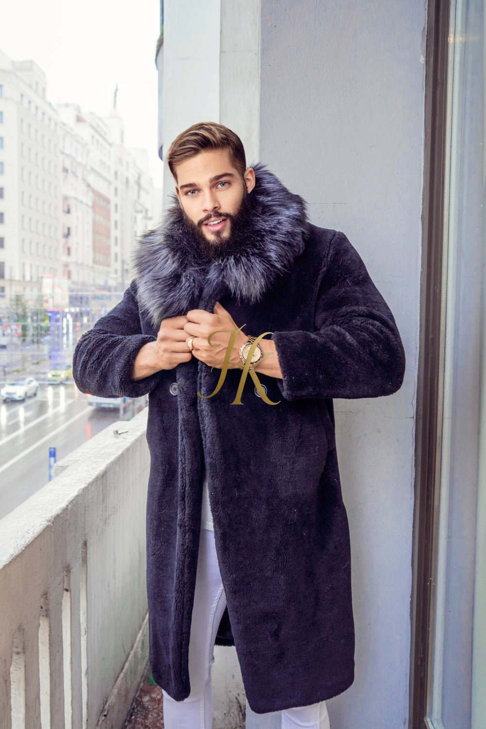 Handmade Men's Teddy Designer Coat - Endure Canadian Winters with Style and Comfort - kayibstrore