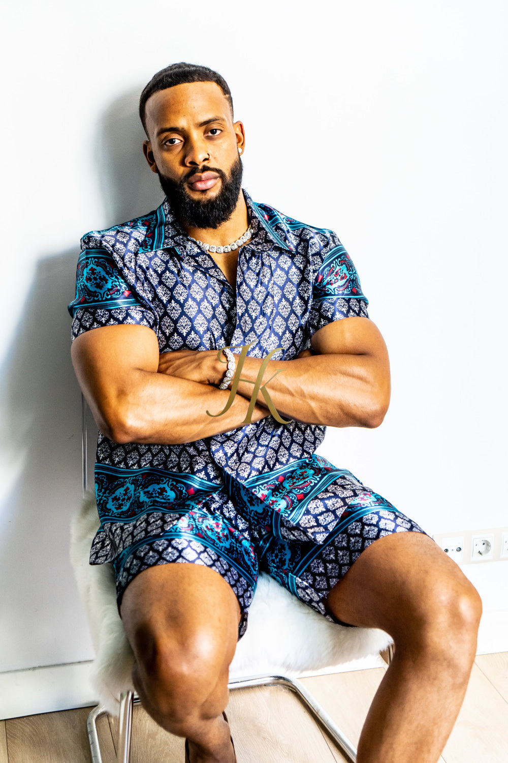Mens Satin Silk Set 2Pcs