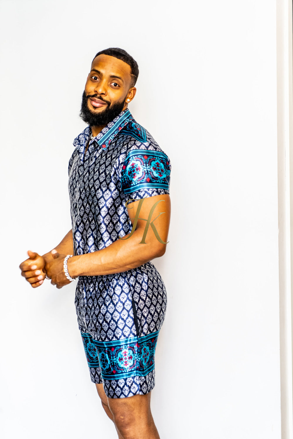 Mens Satin Silk Set 2Pcs