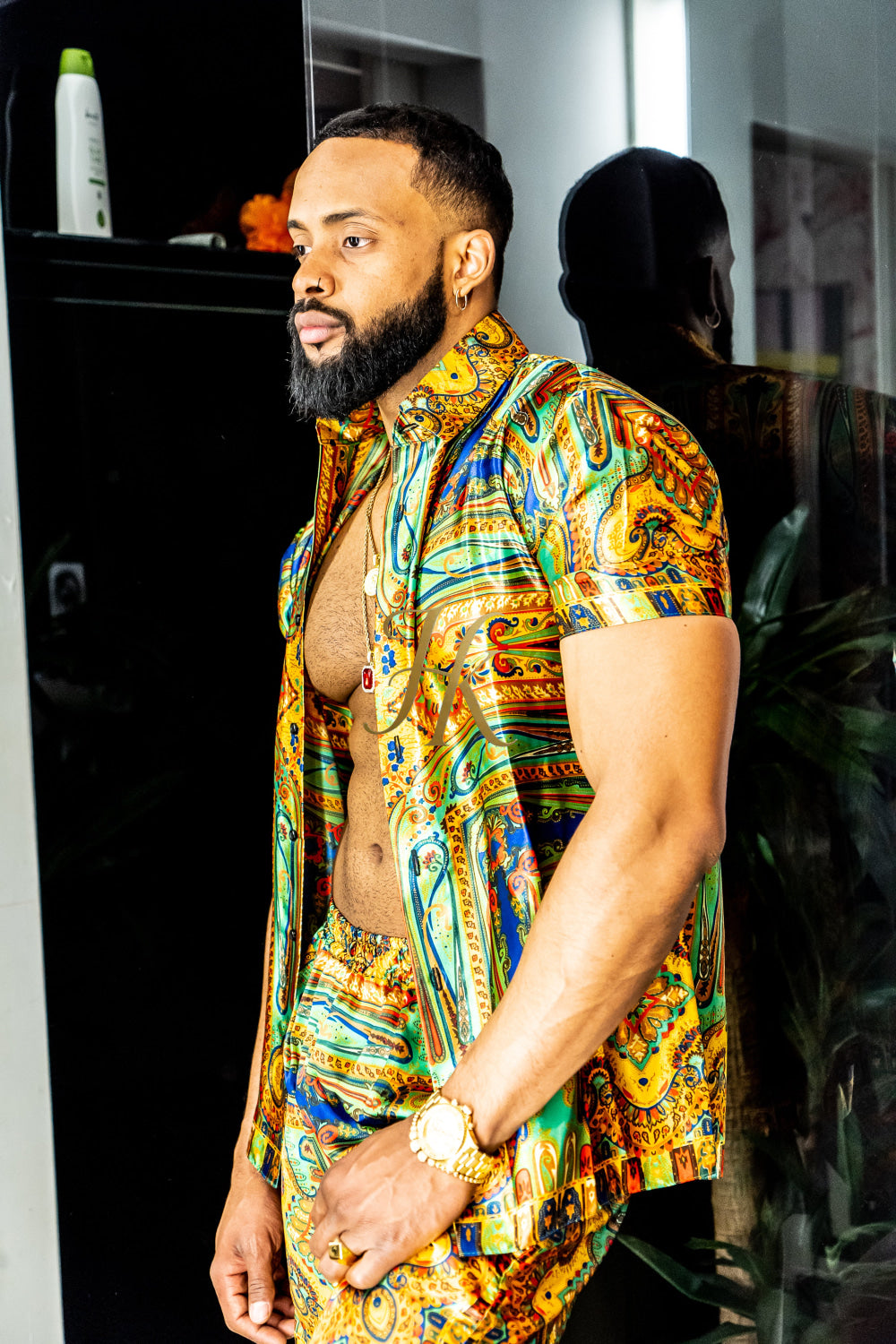 Gold Barocco Silk Set 2Pcs