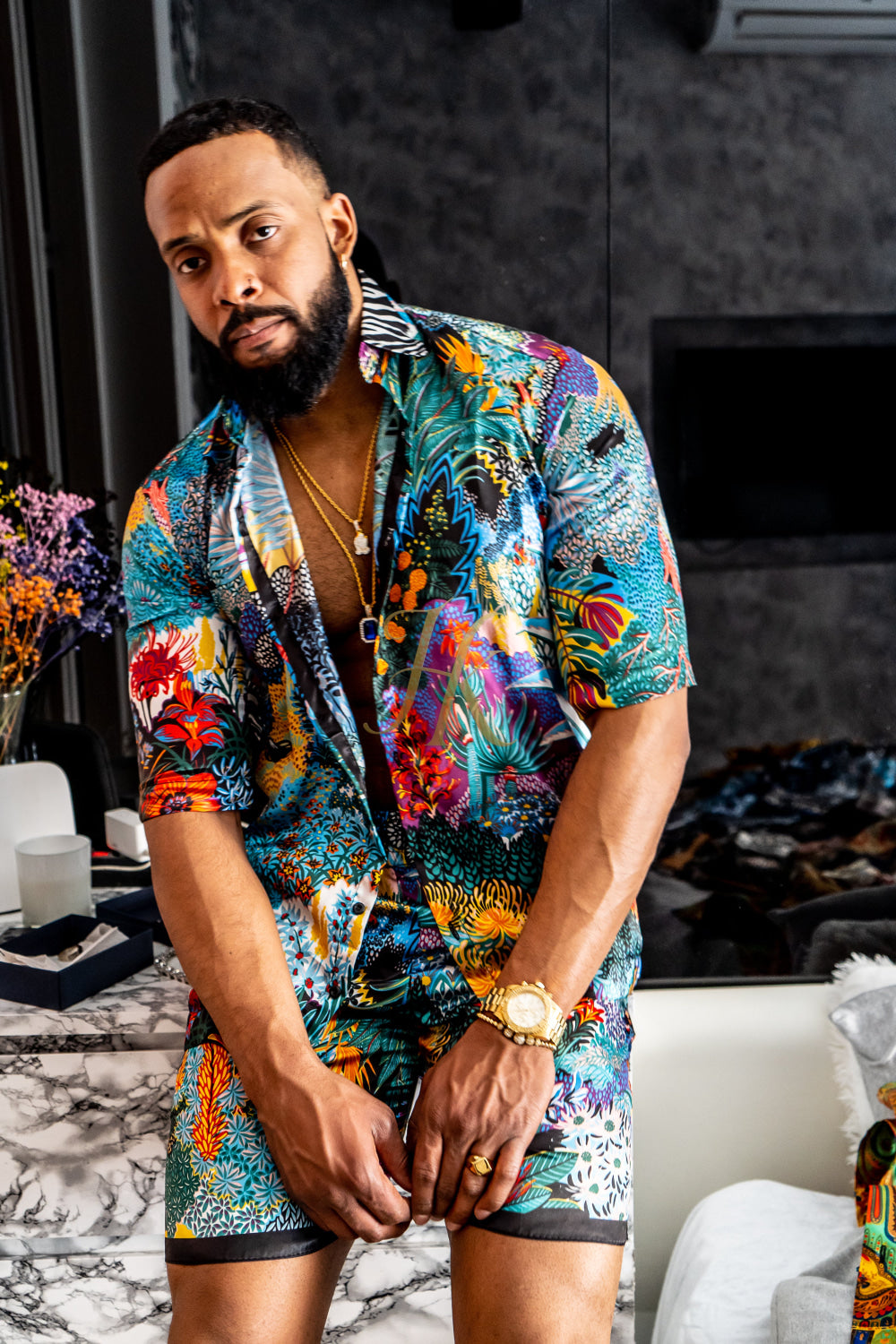 Flowers Silk Set 2Pcs