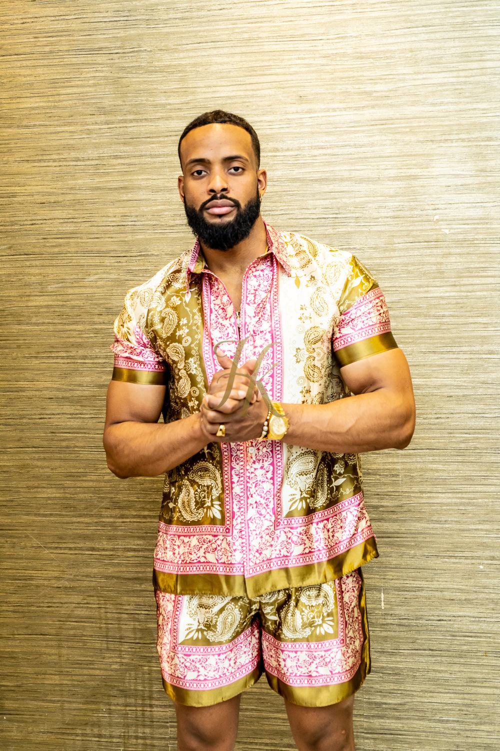 Mens Barocco Silk Set