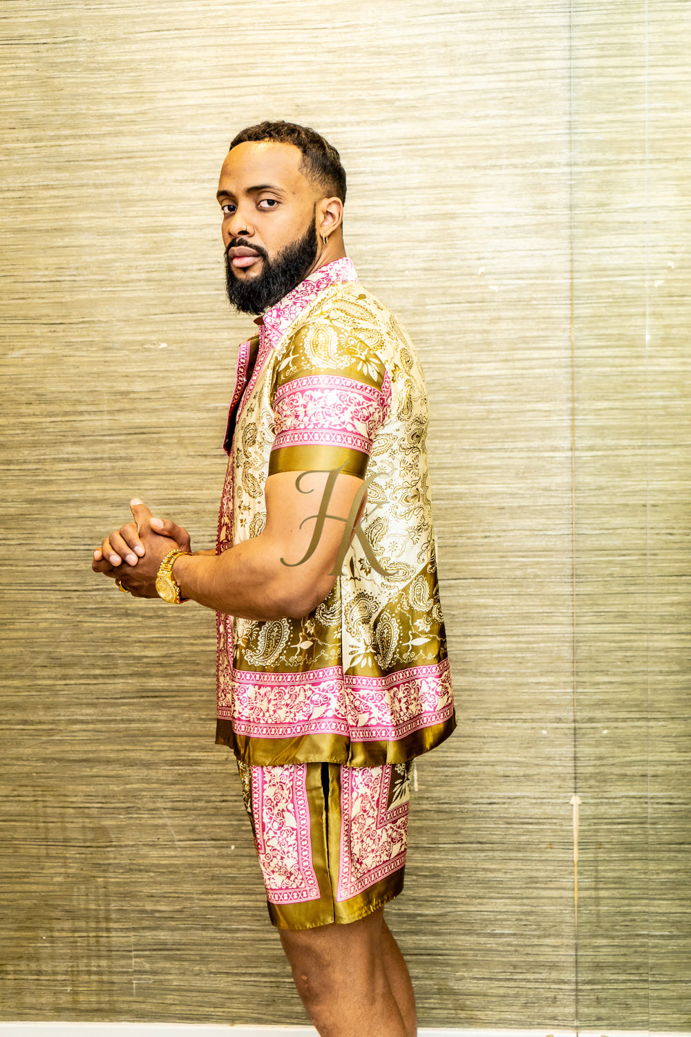 Mens Barocco Silk Set