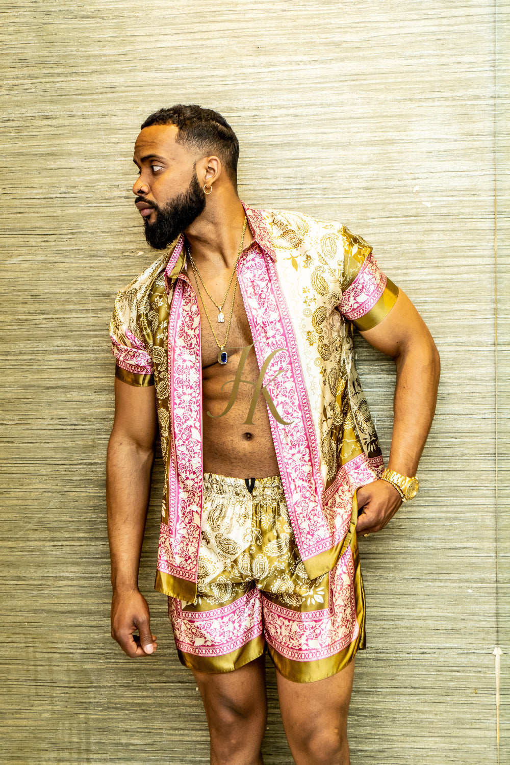 Mens Barocco Silk Set