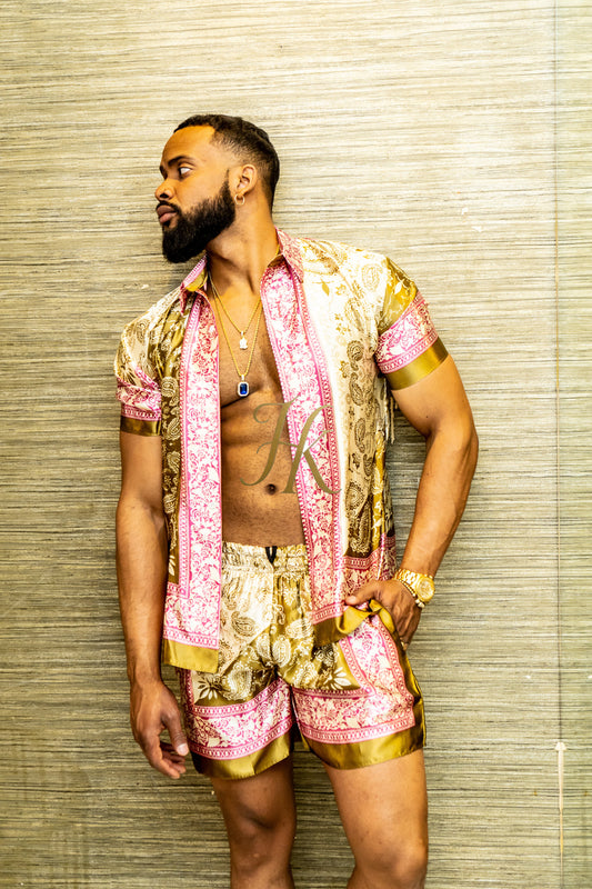 Mens Barocco Silk Set