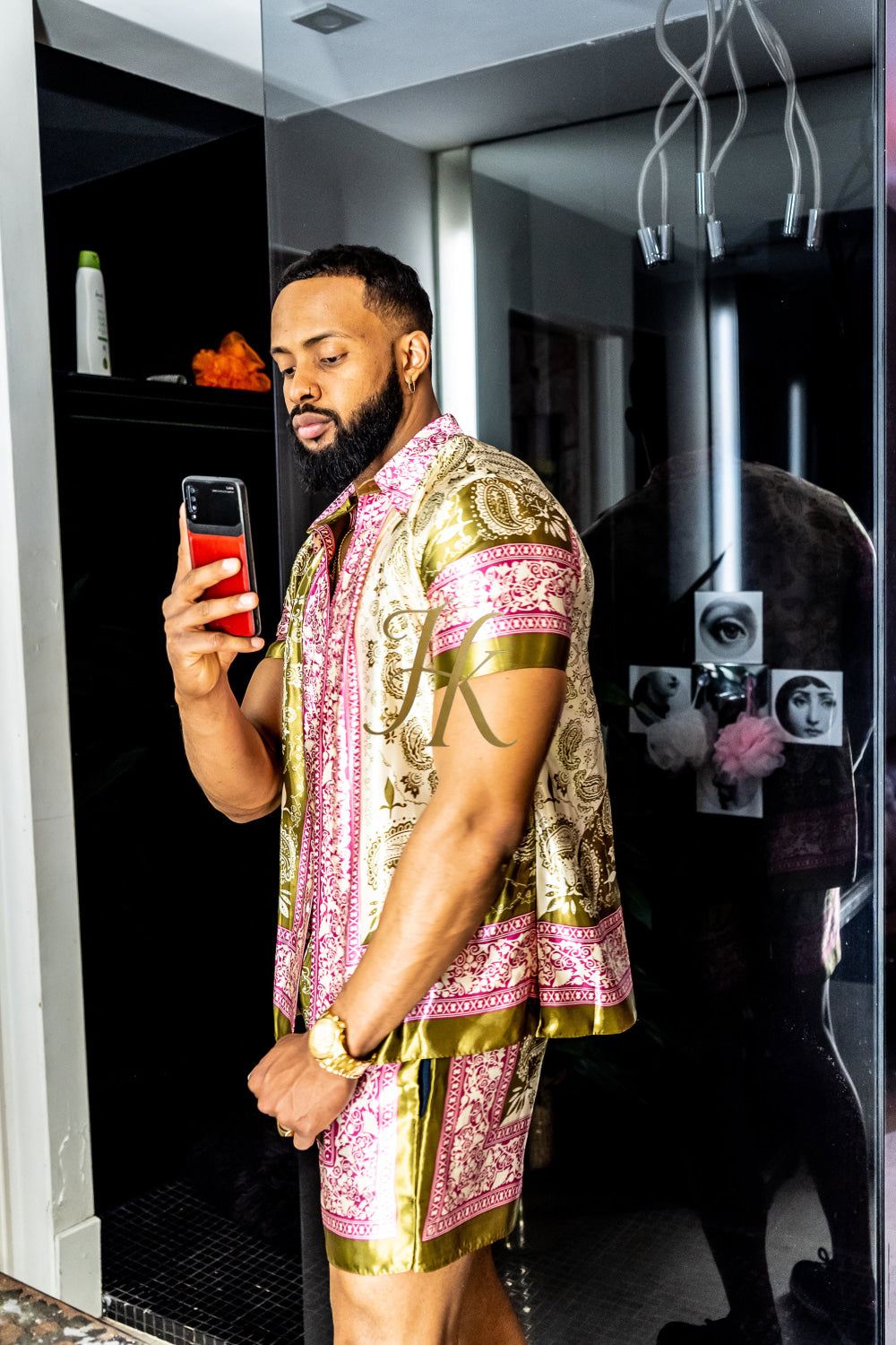 Mens Barocco Silk Set