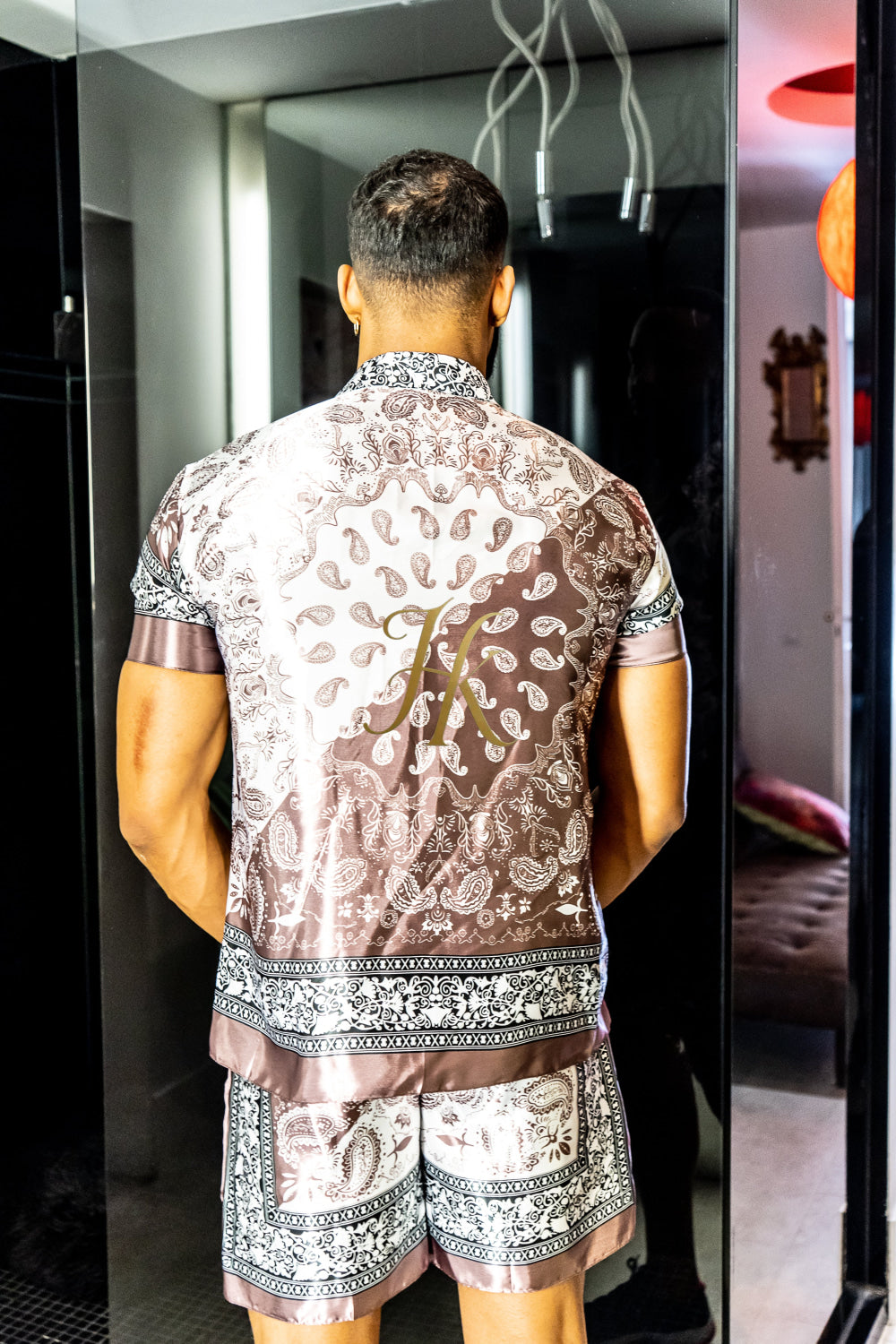 Luxury Mens Barocco Silk Set