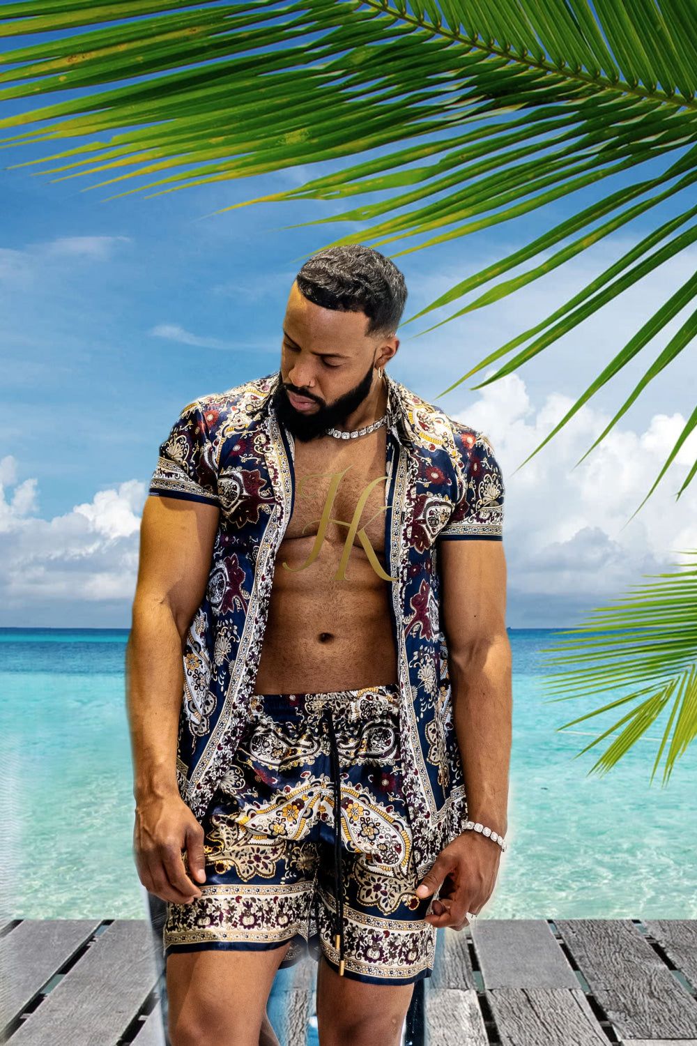 Mens Kayib Designer Matching Silk Sets