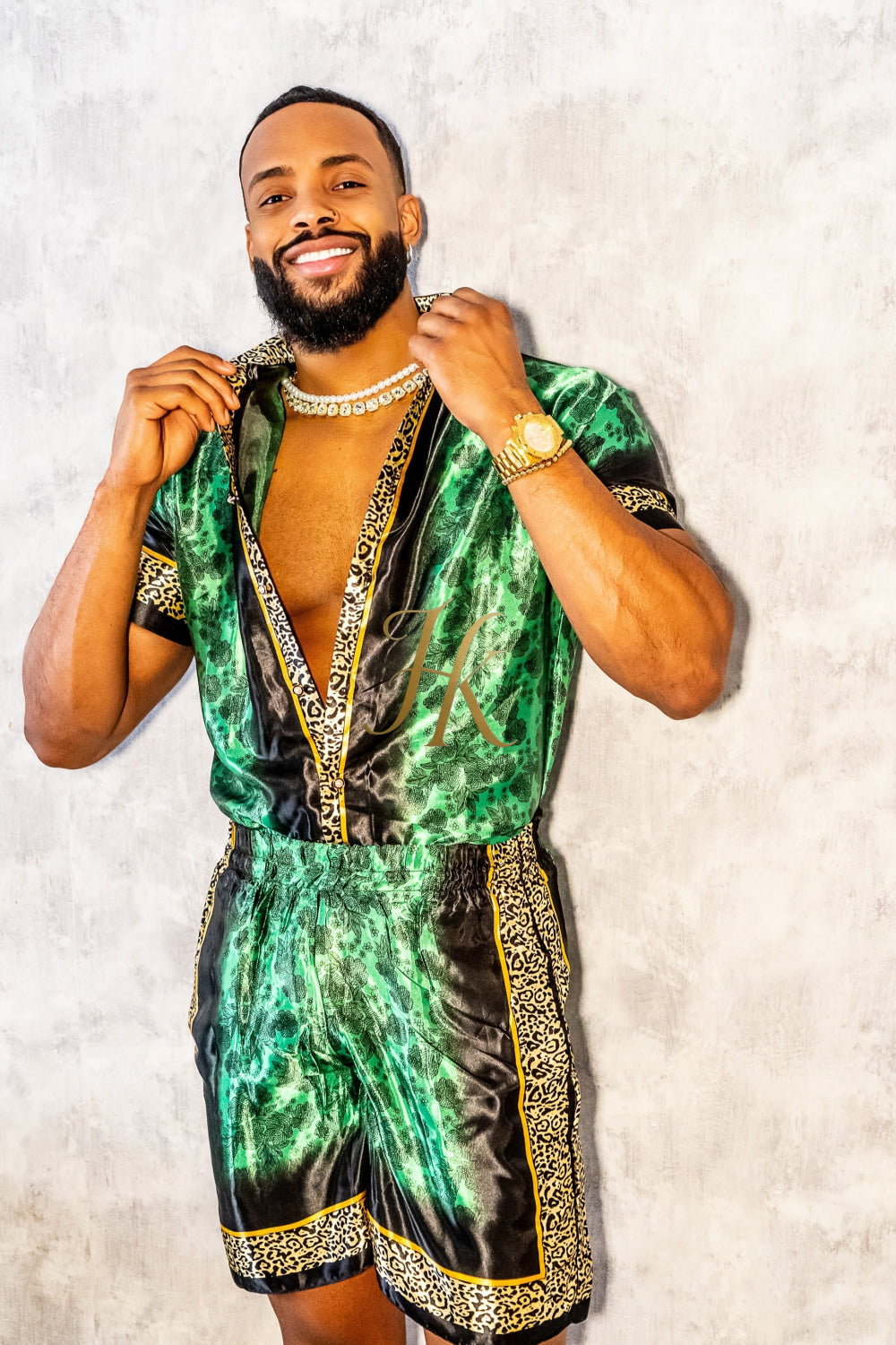 Barocco Mens Luxury Silk Dress Set Outfits