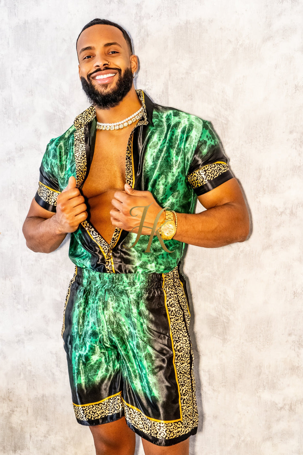 Barocco Mens Luxury Silk Dress Set Outfits