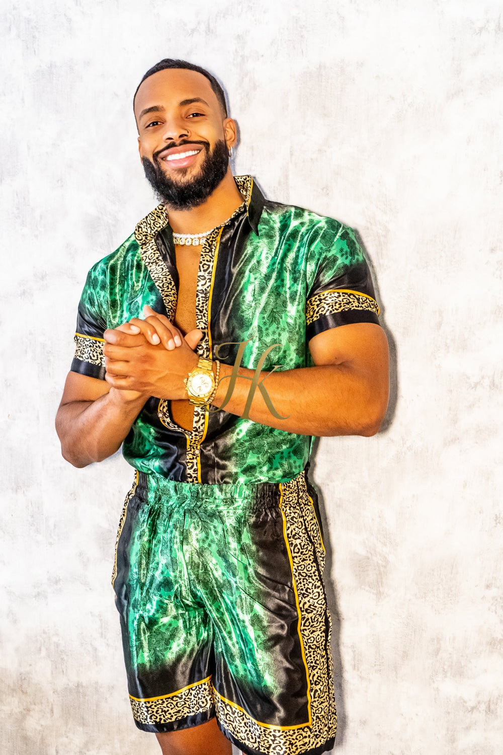 Barocco Mens Luxury Silk Dress Set Outfits