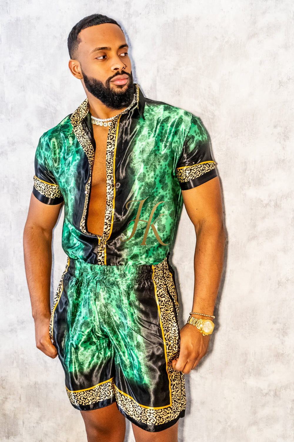 Barocco Mens Luxury Silk Dress Set Outfits