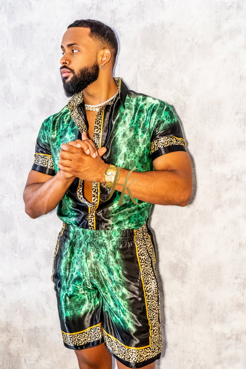 Barocco Mens Luxury Silk Dress Set Outfits